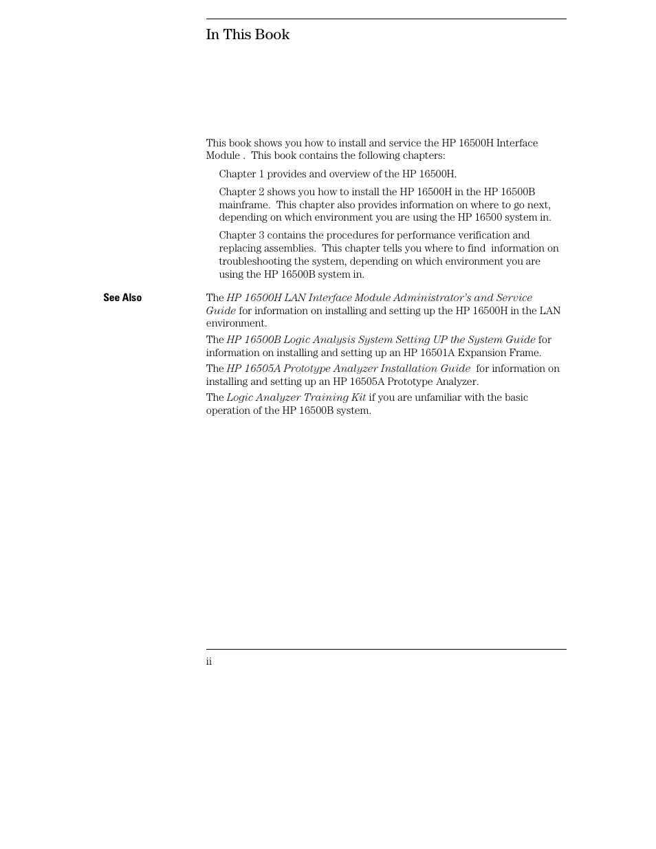 Agilent Technologies HP 16500 User Manual | Page 3 / 38