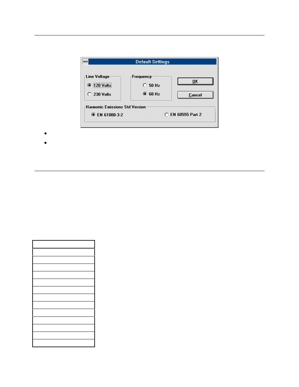 Default settings, Getting around in the application, Drop-down menu | Menu tabs | Agilent Technologies EN 61000-3-2 User Manual | Page 14 / 106