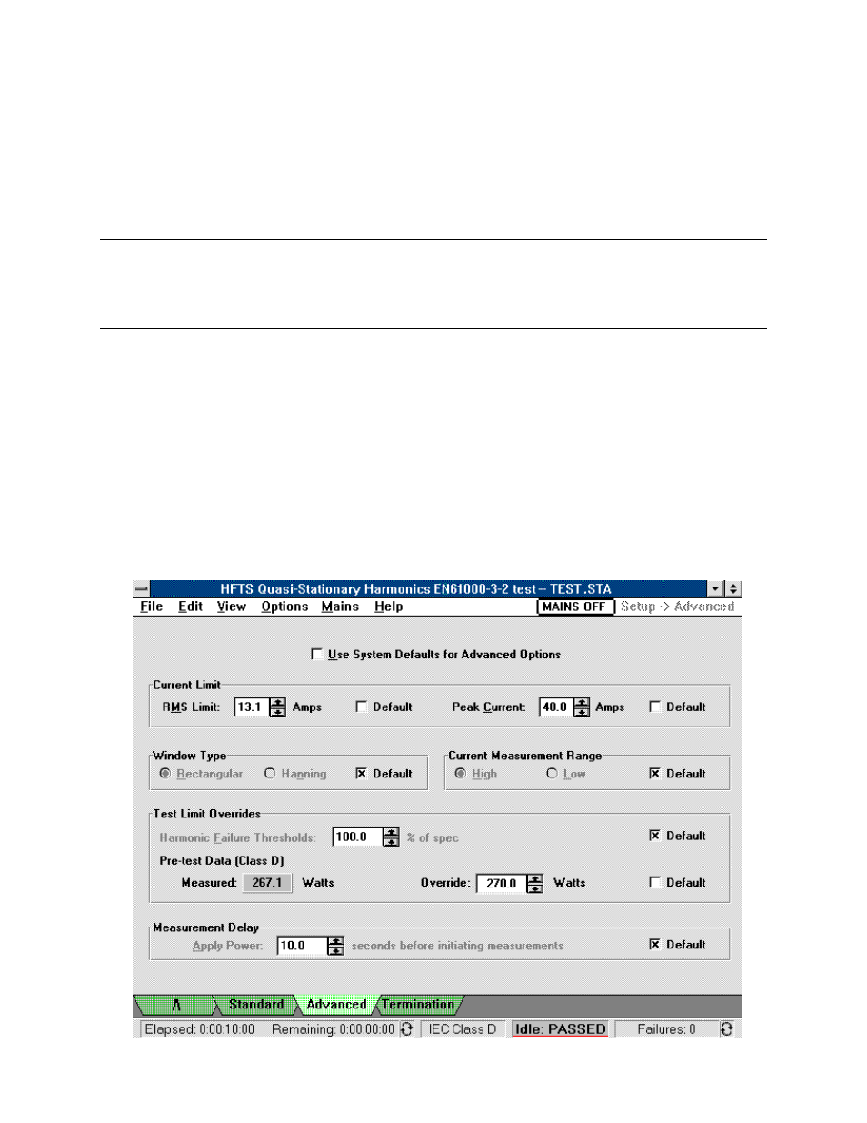 Test termination options | Agilent Technologies EN 61000-3-2 User Manual | Page 21 / 106