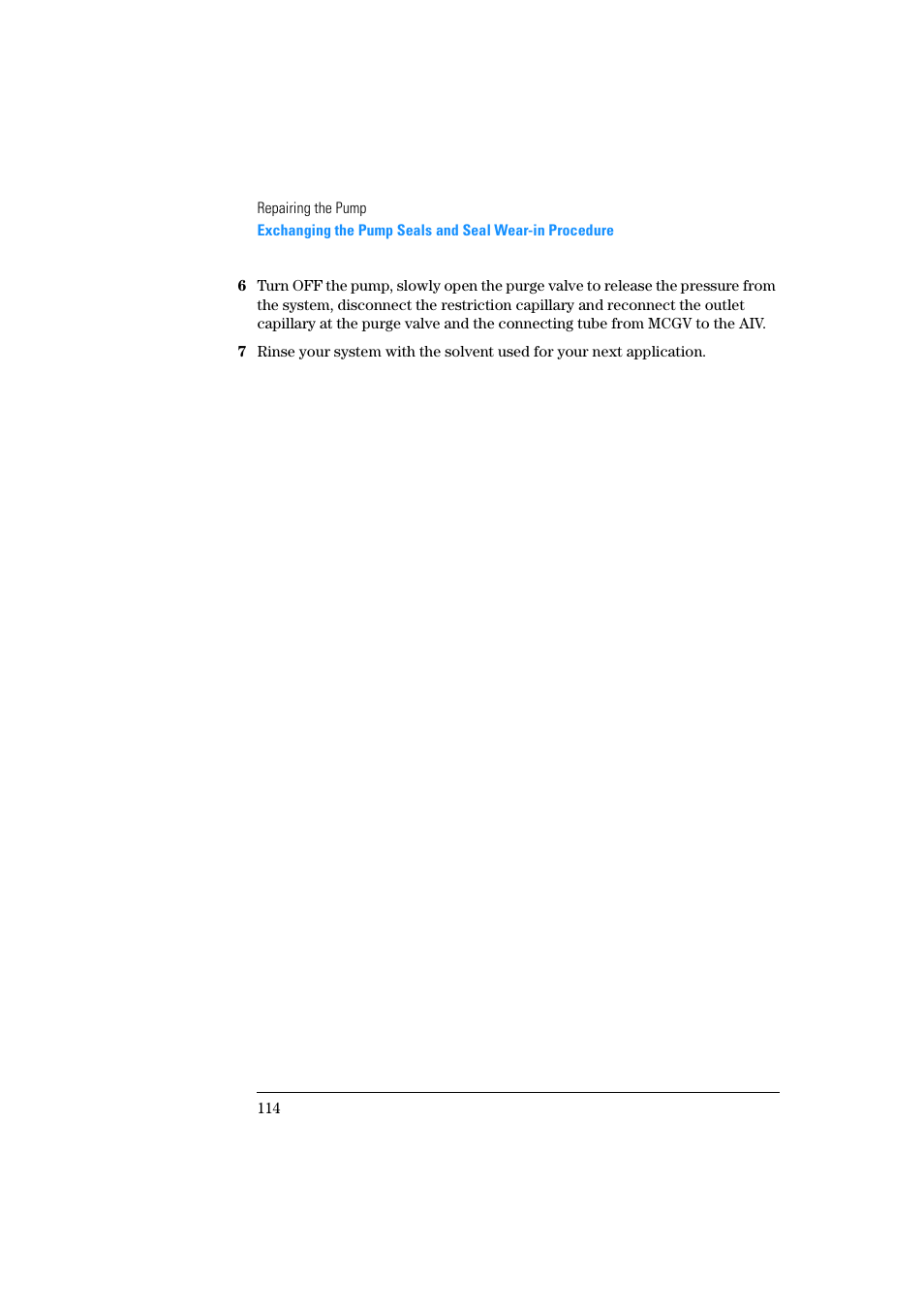 Agilent Technologies Quaternary Pump 1100 Series User Manual | Page 114 / 272