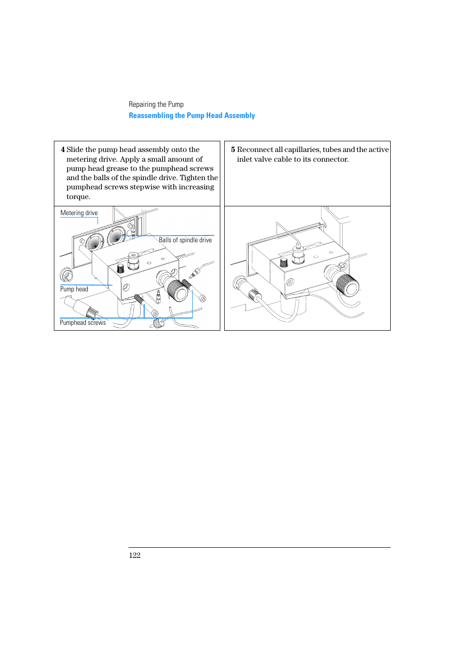 Agilent Technologies Quaternary Pump 1100 Series User Manual | Page 122 / 272