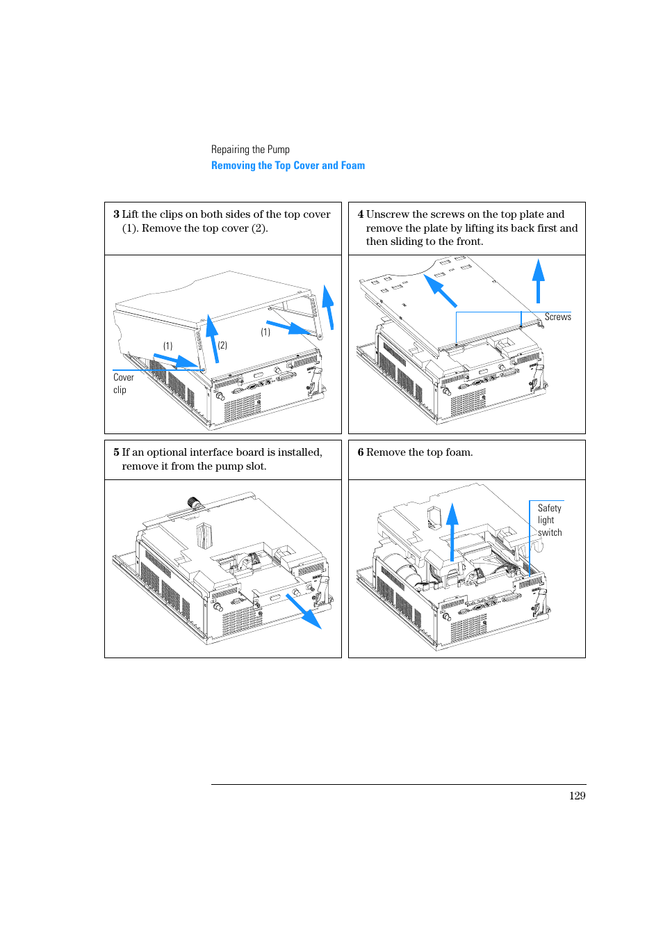 Agilent Technologies Quaternary Pump 1100 Series User Manual | Page 129 / 272