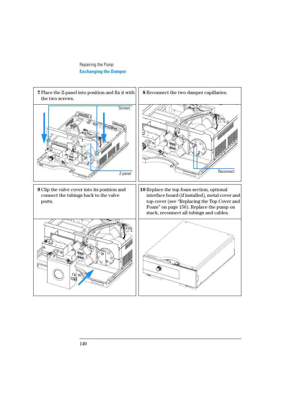 Agilent Technologies Quaternary Pump 1100 Series User Manual | Page 140 / 272