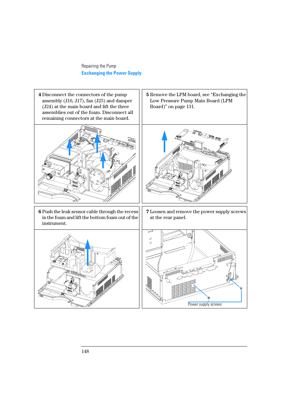 Agilent Technologies Quaternary Pump 1100 Series User Manual | Page 148 / 272