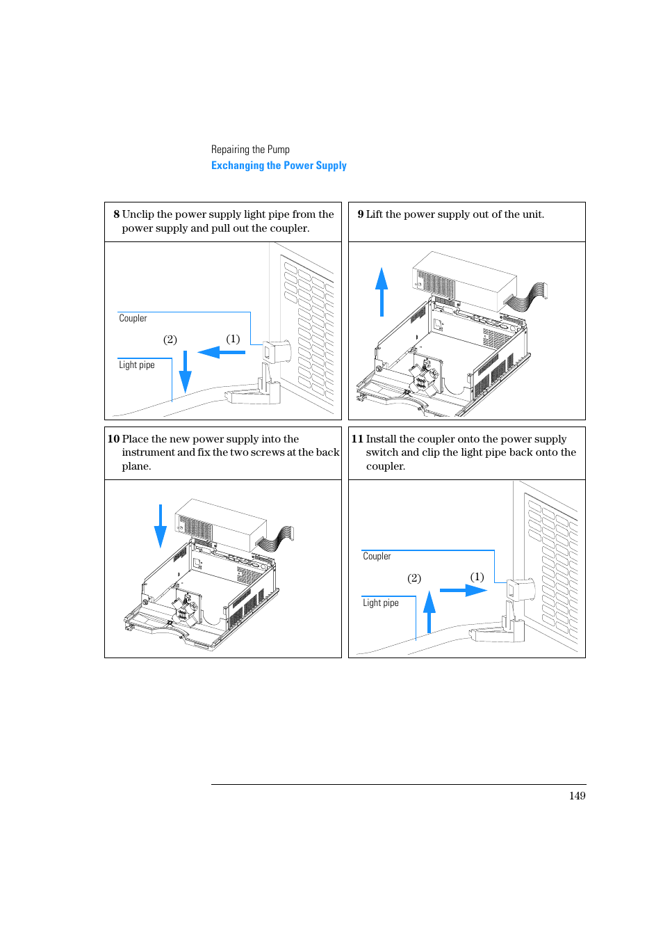 Agilent Technologies Quaternary Pump 1100 Series User Manual | Page 149 / 272