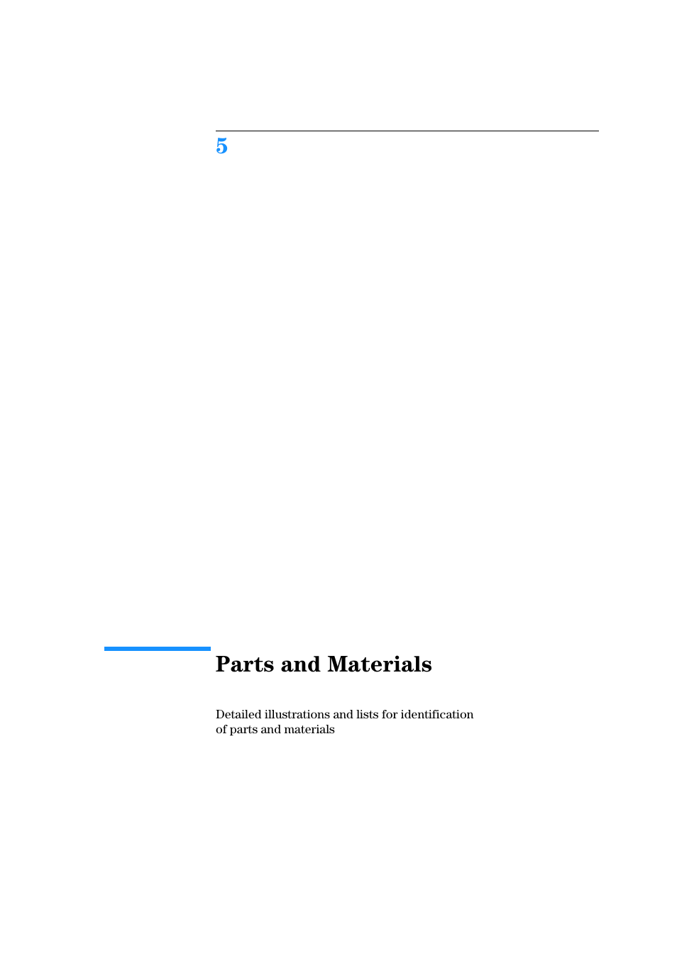 Parts and materials, 5 parts and materials, 5parts and materials | Agilent Technologies Quaternary Pump 1100 Series User Manual | Page 159 / 272