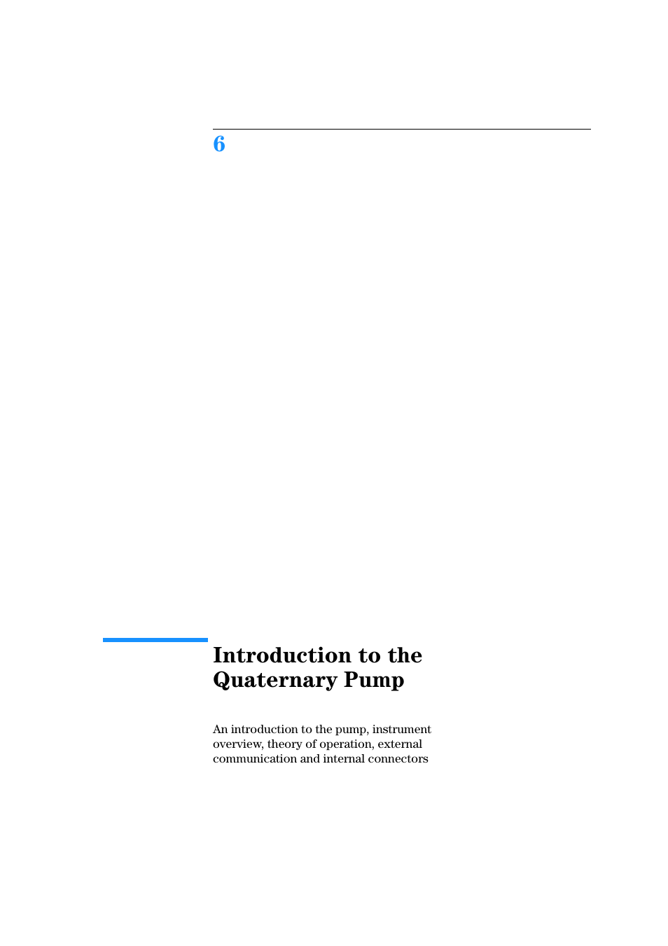 Introduction to the quaternary pump, 6 introduction to the quaternary pump, Warranty statement | Safety information, 6introduction to the quaternary pump | Agilent Technologies Quaternary Pump 1100 Series User Manual | Page 197 / 272