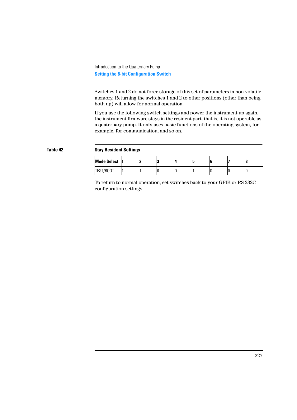 Agilent Technologies Quaternary Pump 1100 Series User Manual | Page 227 / 272