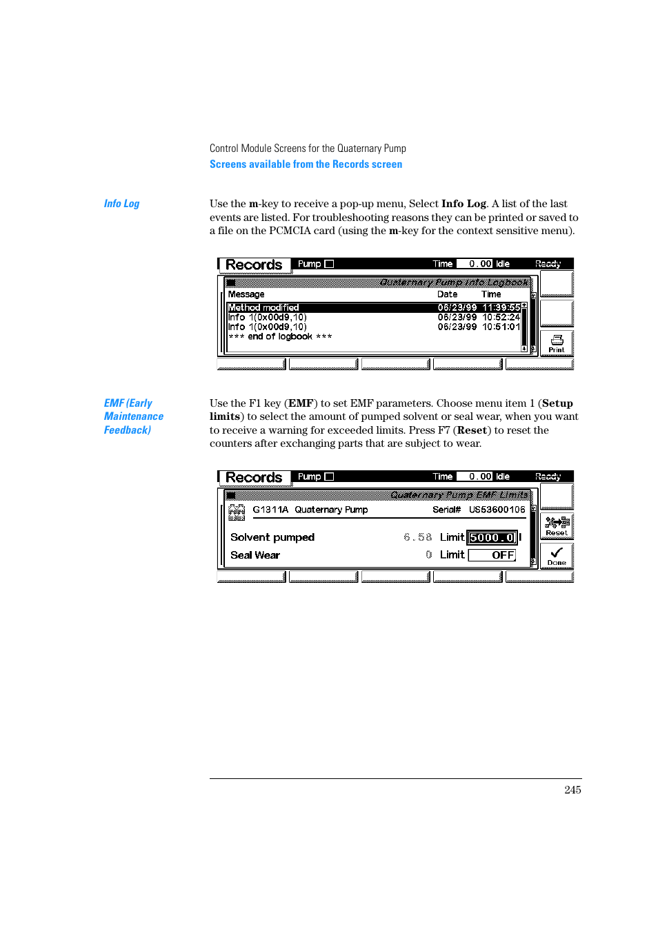 Agilent Technologies Quaternary Pump 1100 Series User Manual | Page 245 / 272