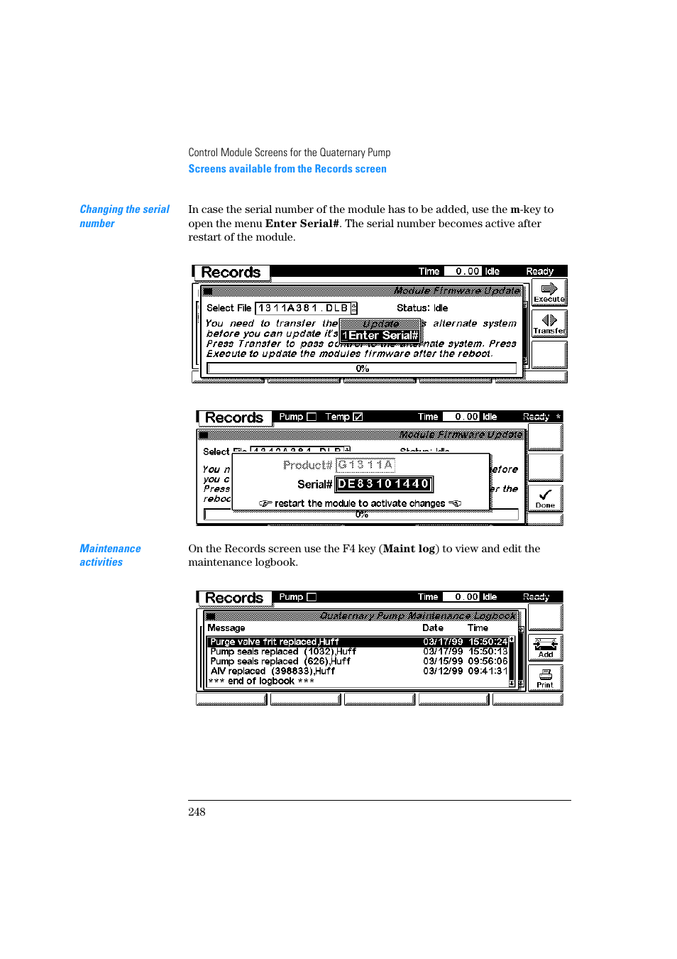 Agilent Technologies Quaternary Pump 1100 Series User Manual | Page 248 / 272