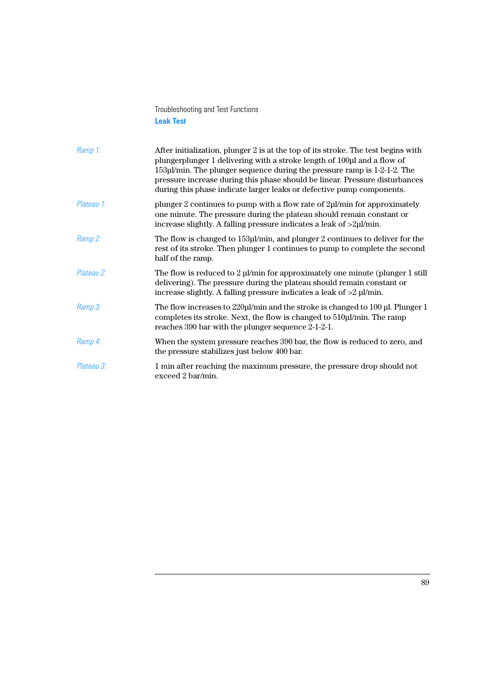 Agilent Technologies Quaternary Pump 1100 Series User Manual | Page 89 / 272