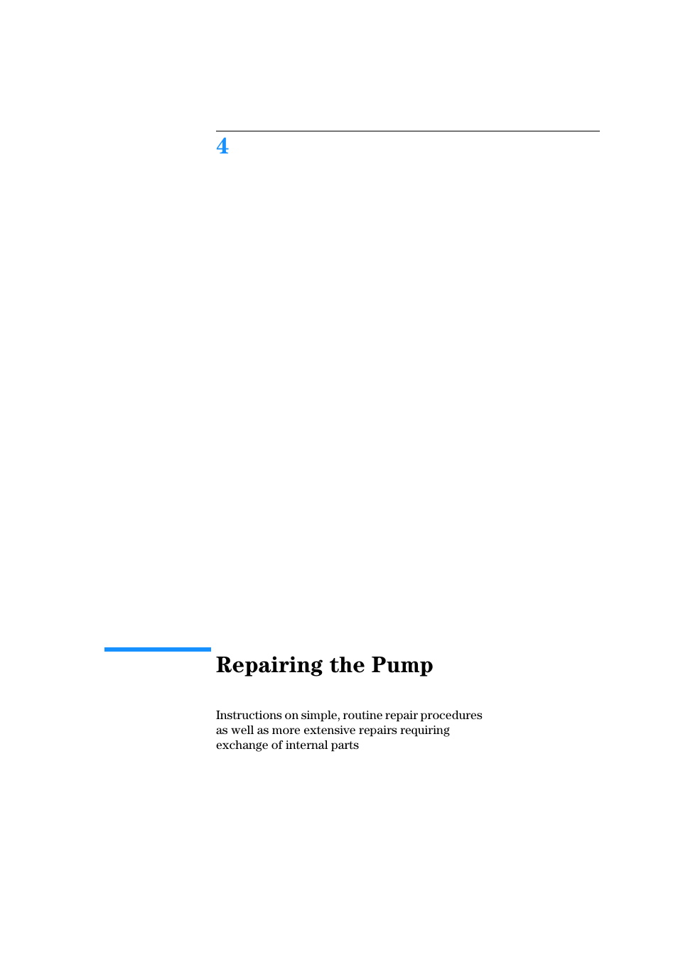 Repairing the pump, 4 repairing the pump, 4repairing the pump | Agilent Technologies Quaternary Pump 1100 Series User Manual | Page 97 / 272