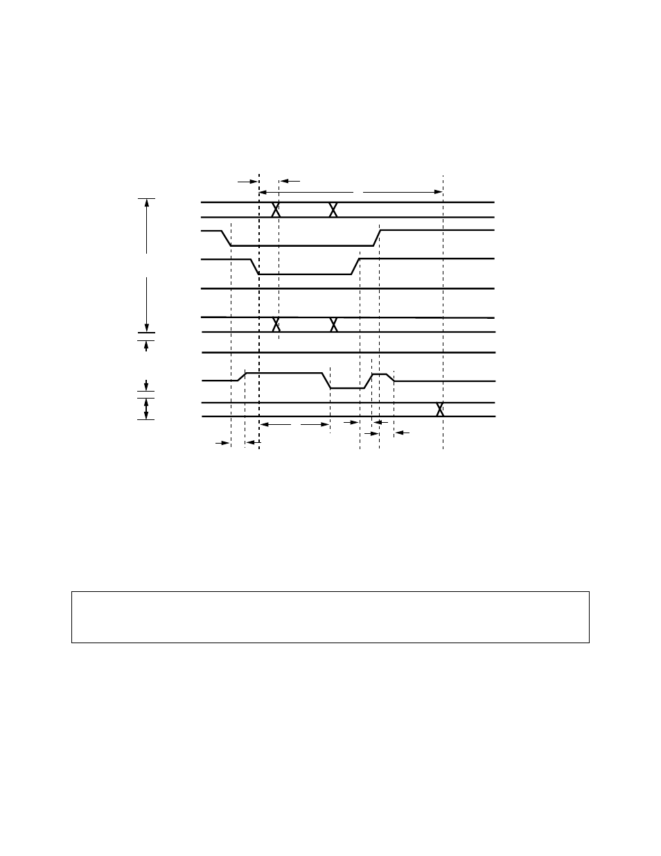 Timing diagrams, 1 microprocessor bus timing - write cycle | Agilent Technologies HDMP-3001 User Manual | Page 110 / 124