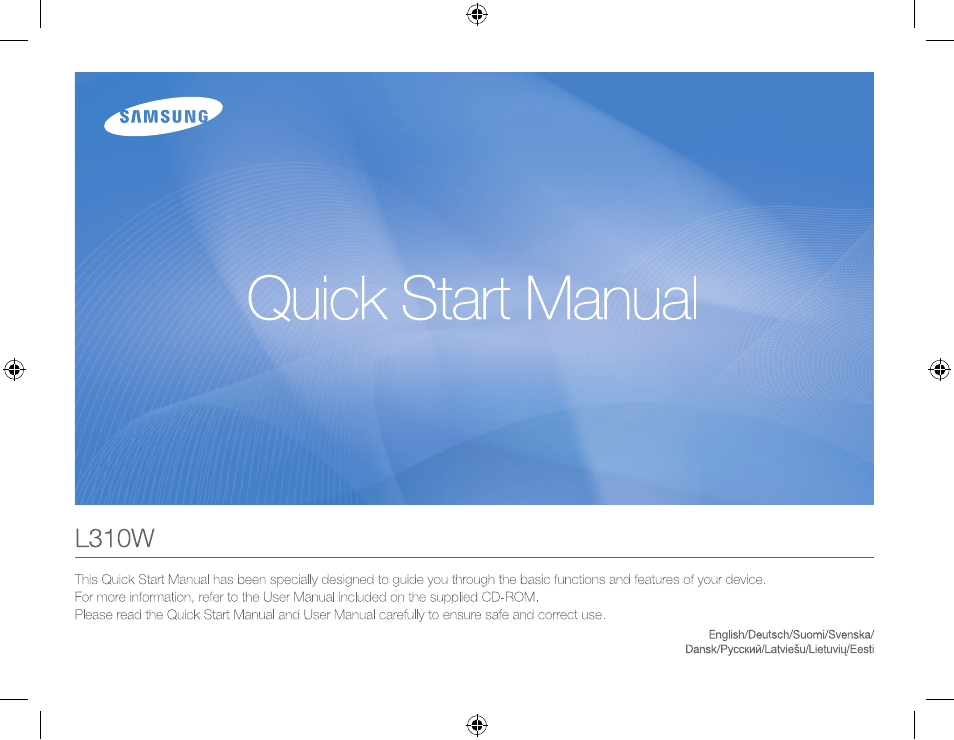 Samsung L310W User Manual | 130 pages