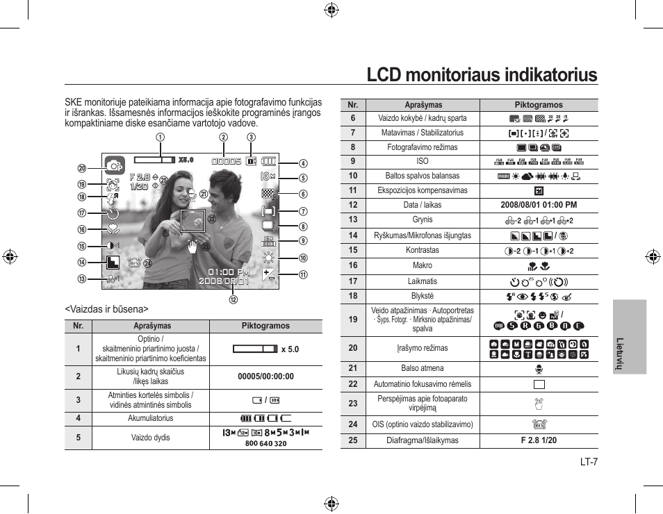 Lcd monitoriaus indikatorius | Samsung L310W User Manual | Page 106 / 130