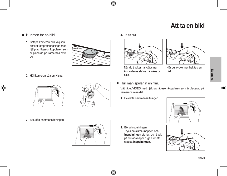 Att ta en blid | Samsung L310W User Manual | Page 52 / 130