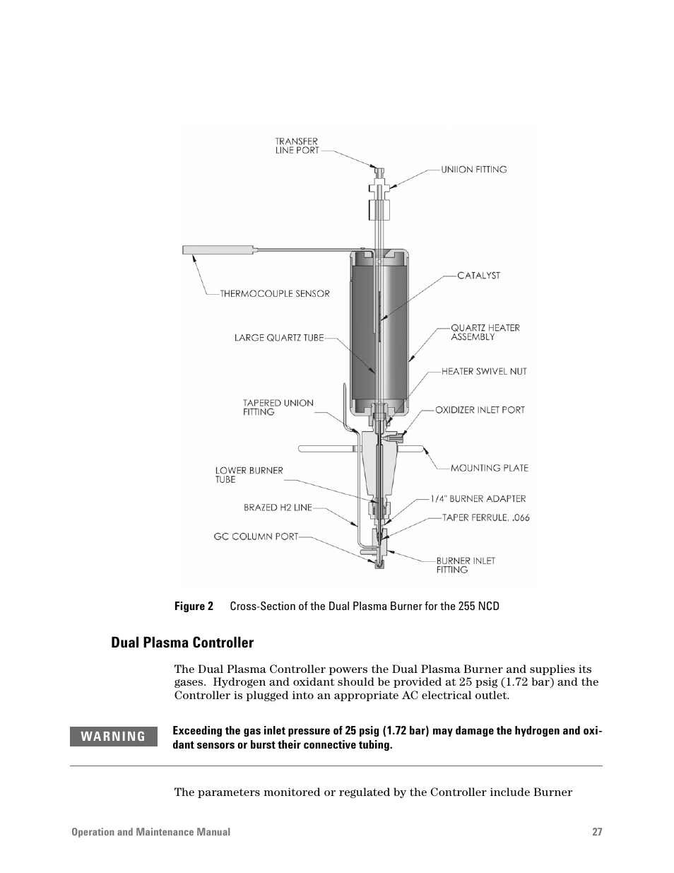 Dual plasma controller | Agilent Technologies G6600-90006 User Manual | Page 27 / 118