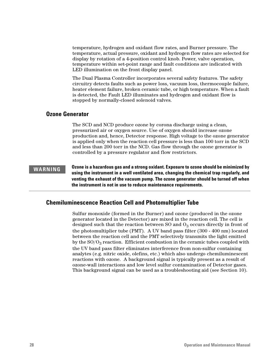 Ozone generator | Agilent Technologies G6600-90006 User Manual | Page 28 / 118