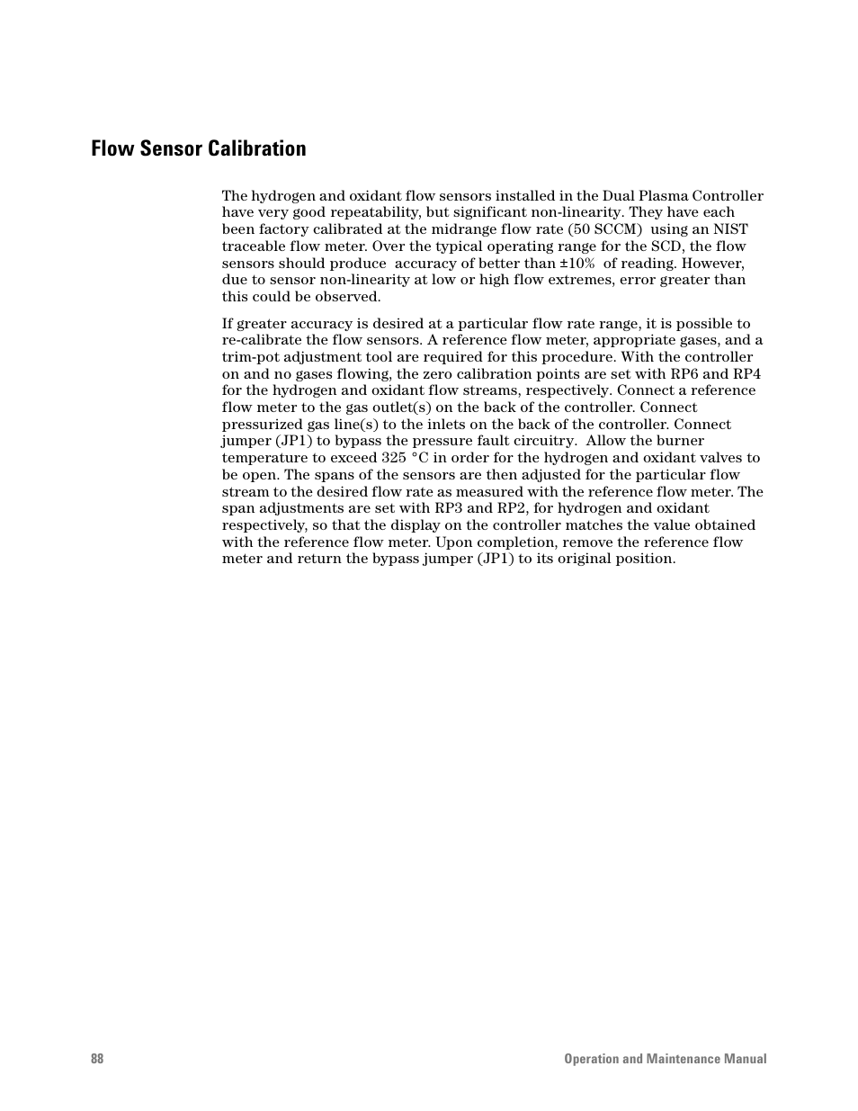 Flow sensor calibration | Agilent Technologies G6600-90006 User Manual | Page 88 / 118