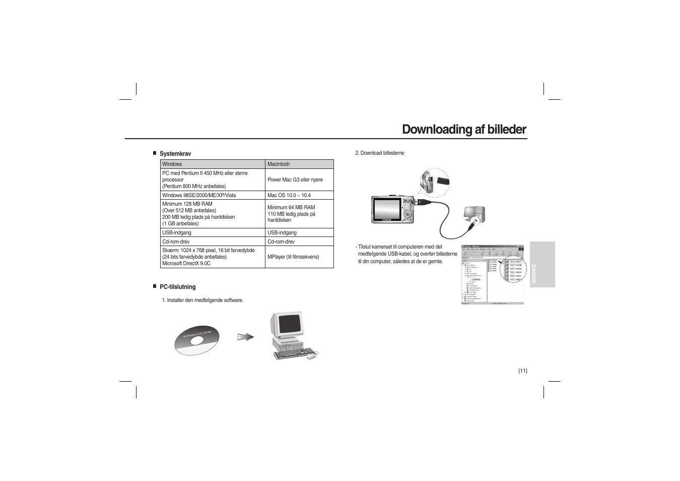 Downloading af billeder | Samsung L100 User Manual | Page 76 / 98