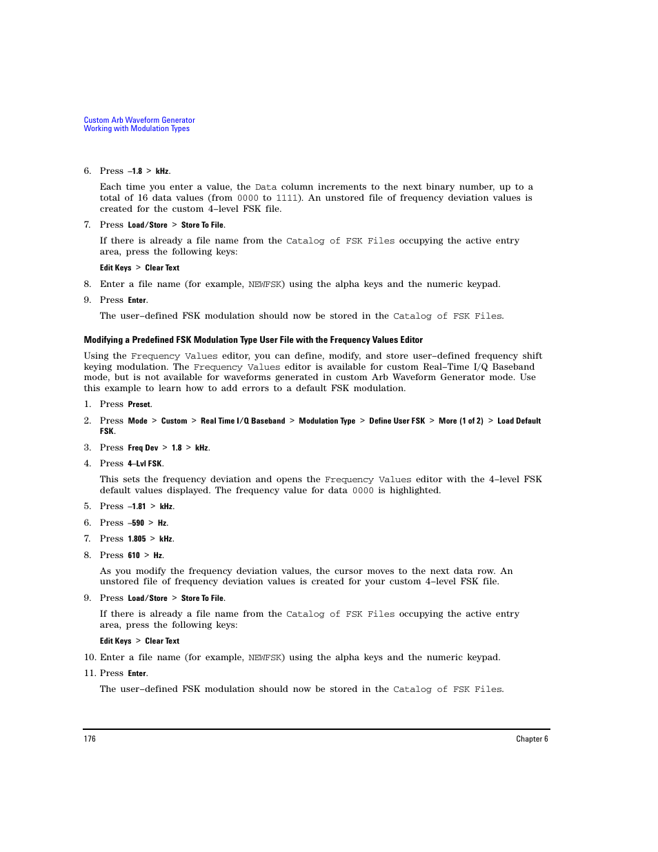 Agilent Technologies E8267D PSG User Manual | Page 190 / 318