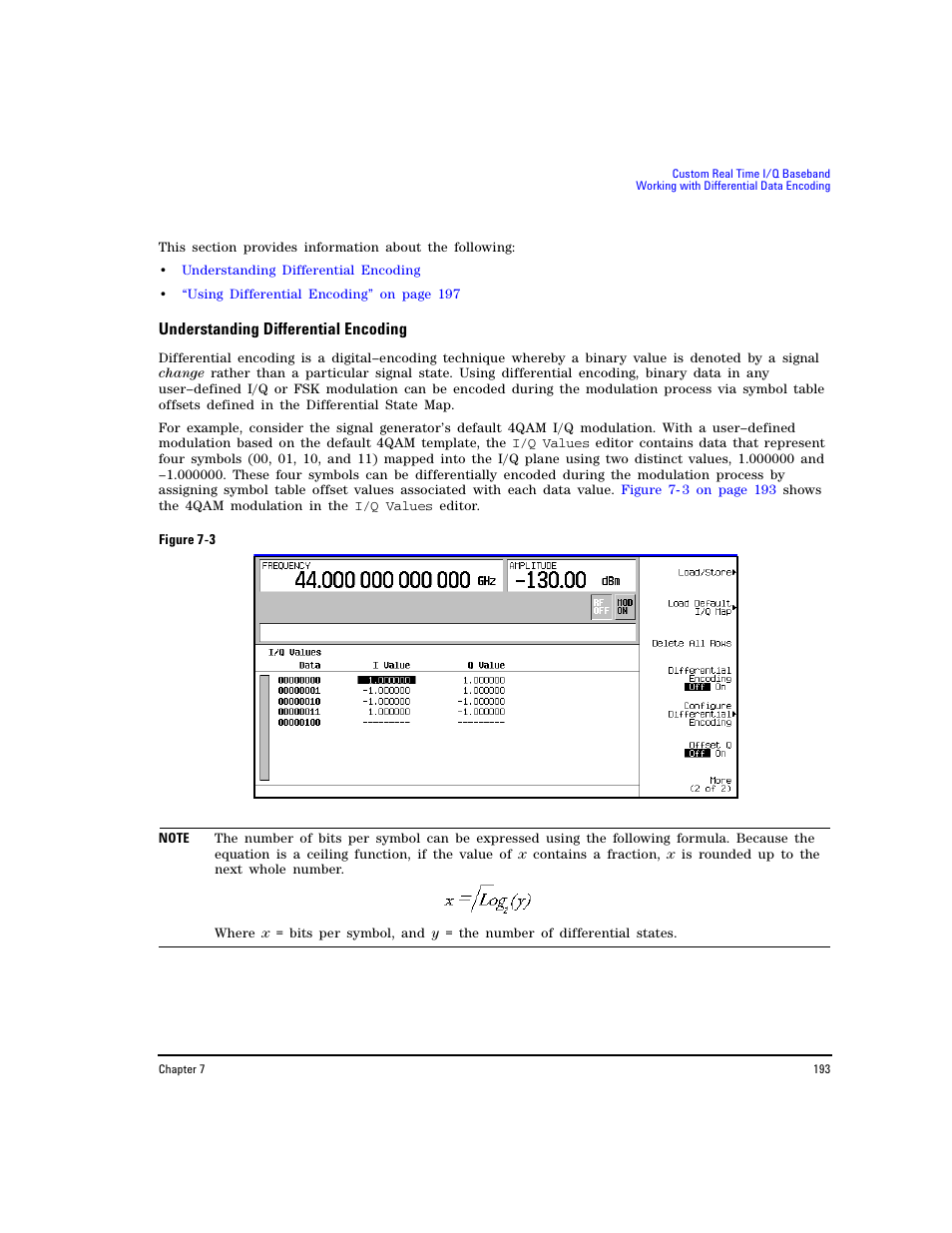 Understanding differential encoding | Agilent Technologies E8267D PSG User Manual | Page 207 / 318