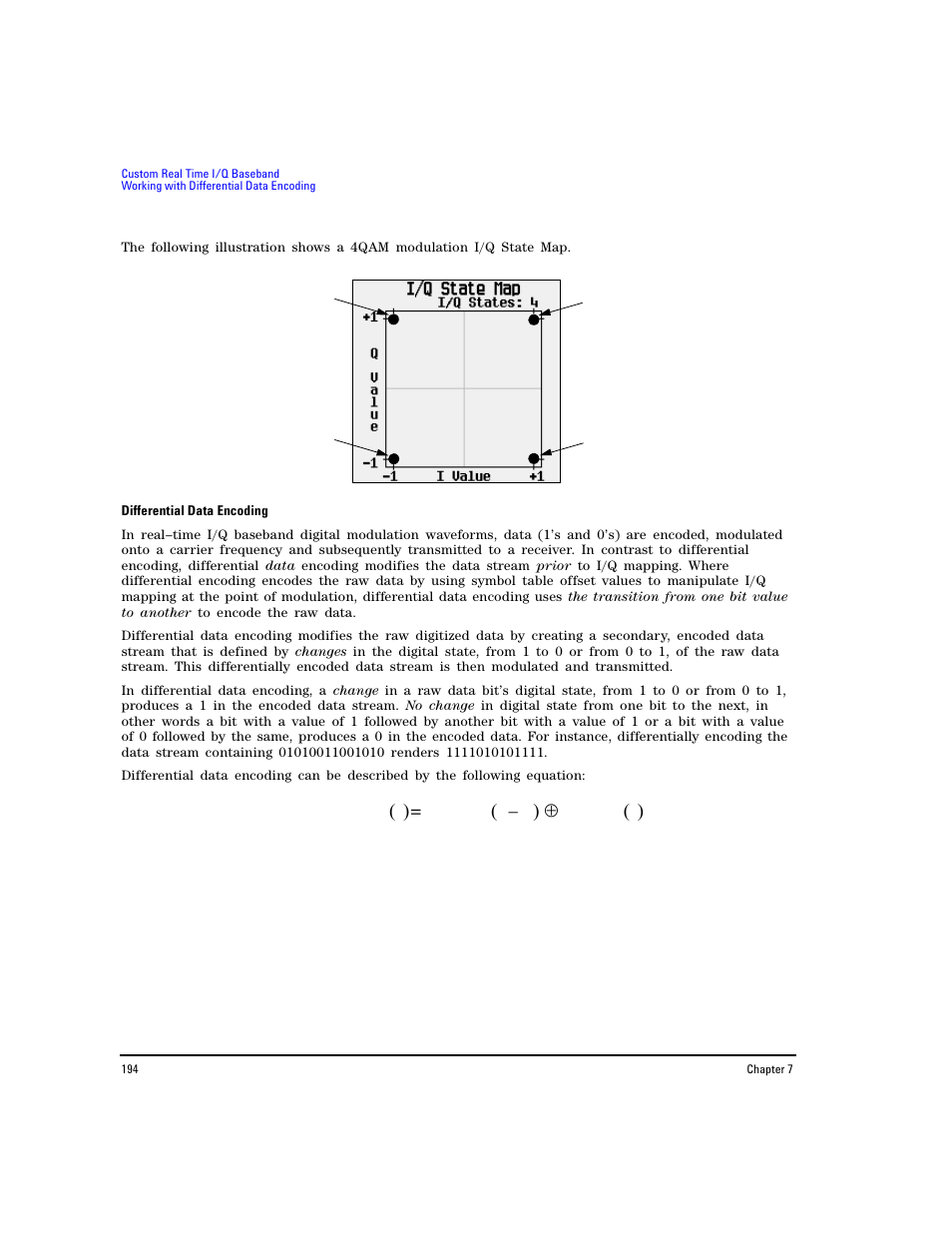 Transmittedbit i   databit i 1 –   = databit i | Agilent Technologies E8267D PSG User Manual | Page 208 / 318