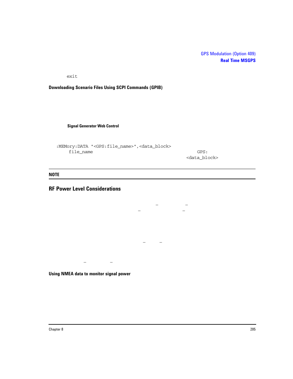 Rf power level considerations | Agilent Technologies E8267D PSG User Manual | Page 219 / 318