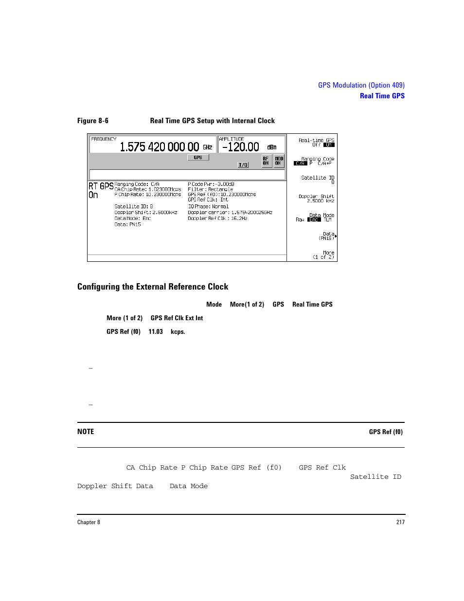 Configuring the external reference clock, Figure 8-6 on | Agilent Technologies E8267D PSG User Manual | Page 231 / 318