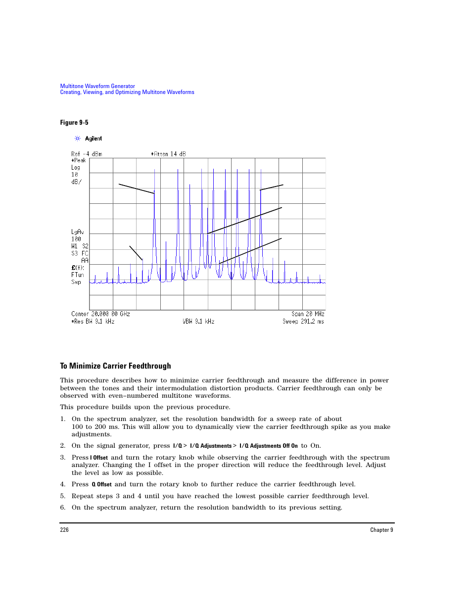 To minimize carrier feedthrough | Agilent Technologies E8267D PSG User Manual | Page 240 / 318