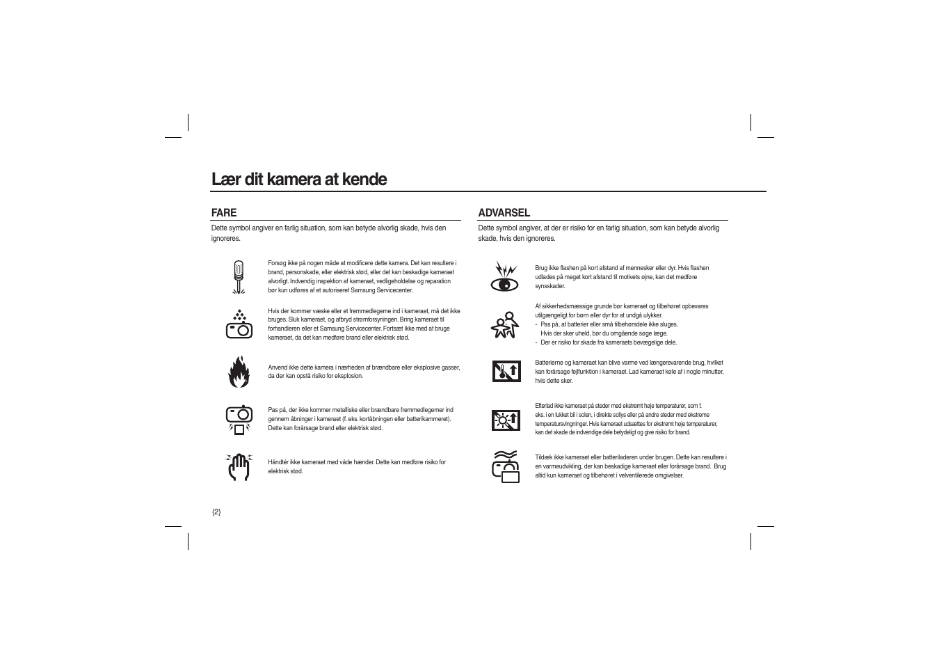 Lær dit kamera at kende | Samsung M100 User Manual | Page 67 / 98