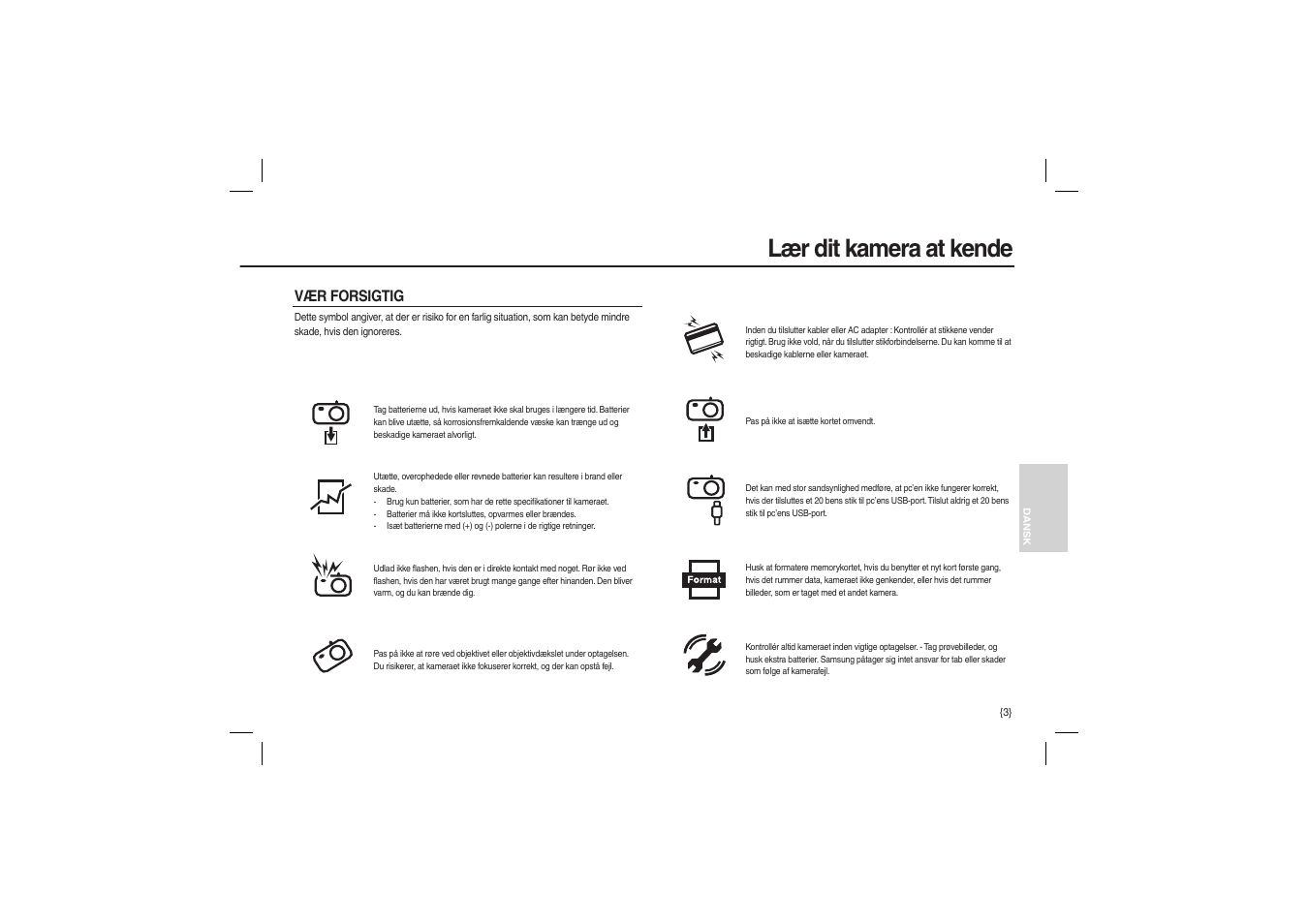 Lær dit kamera at kende | Samsung M100 User Manual | Page 68 / 98