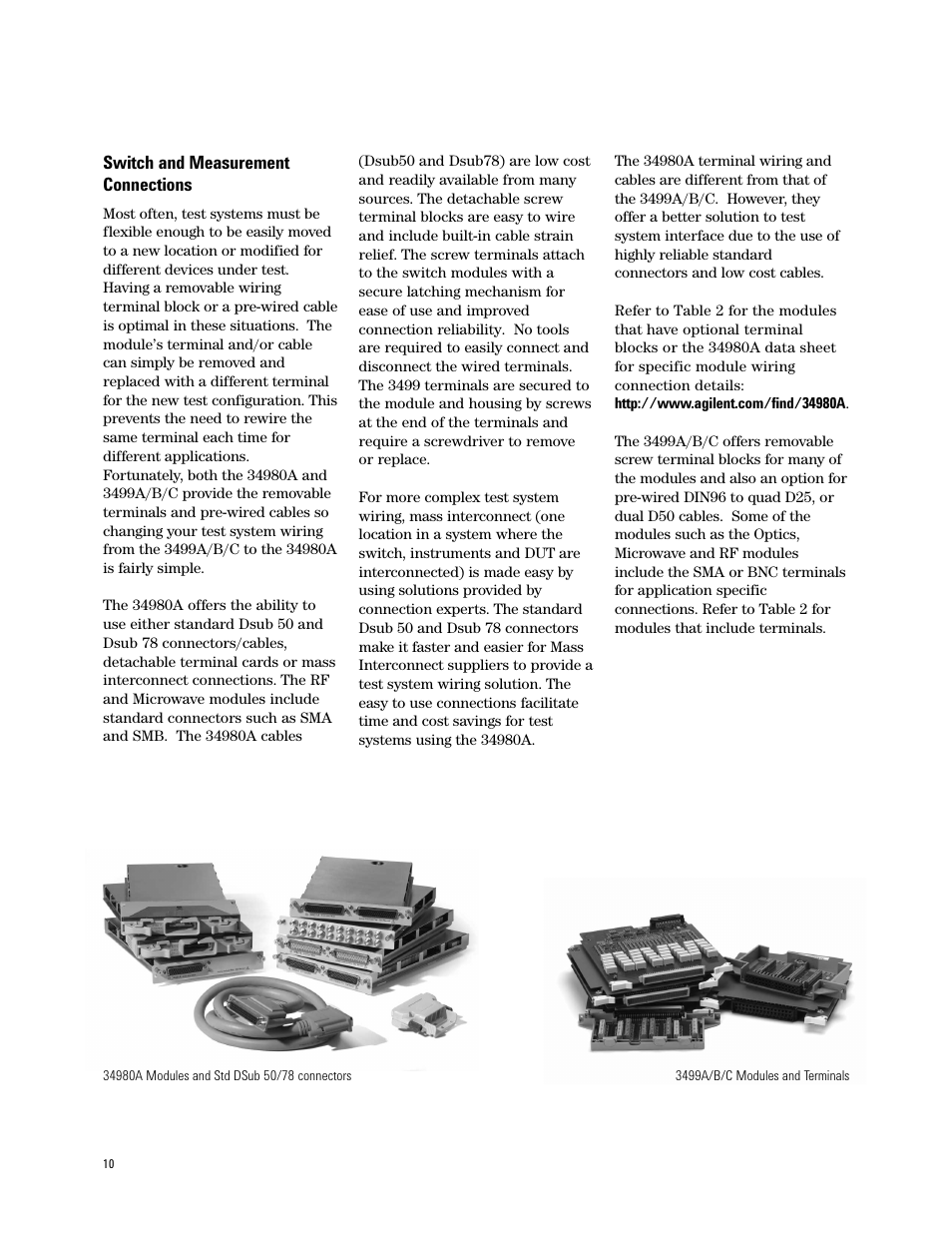 Agilent Technologies 3499A/B/C User Manual | Page 10 / 20