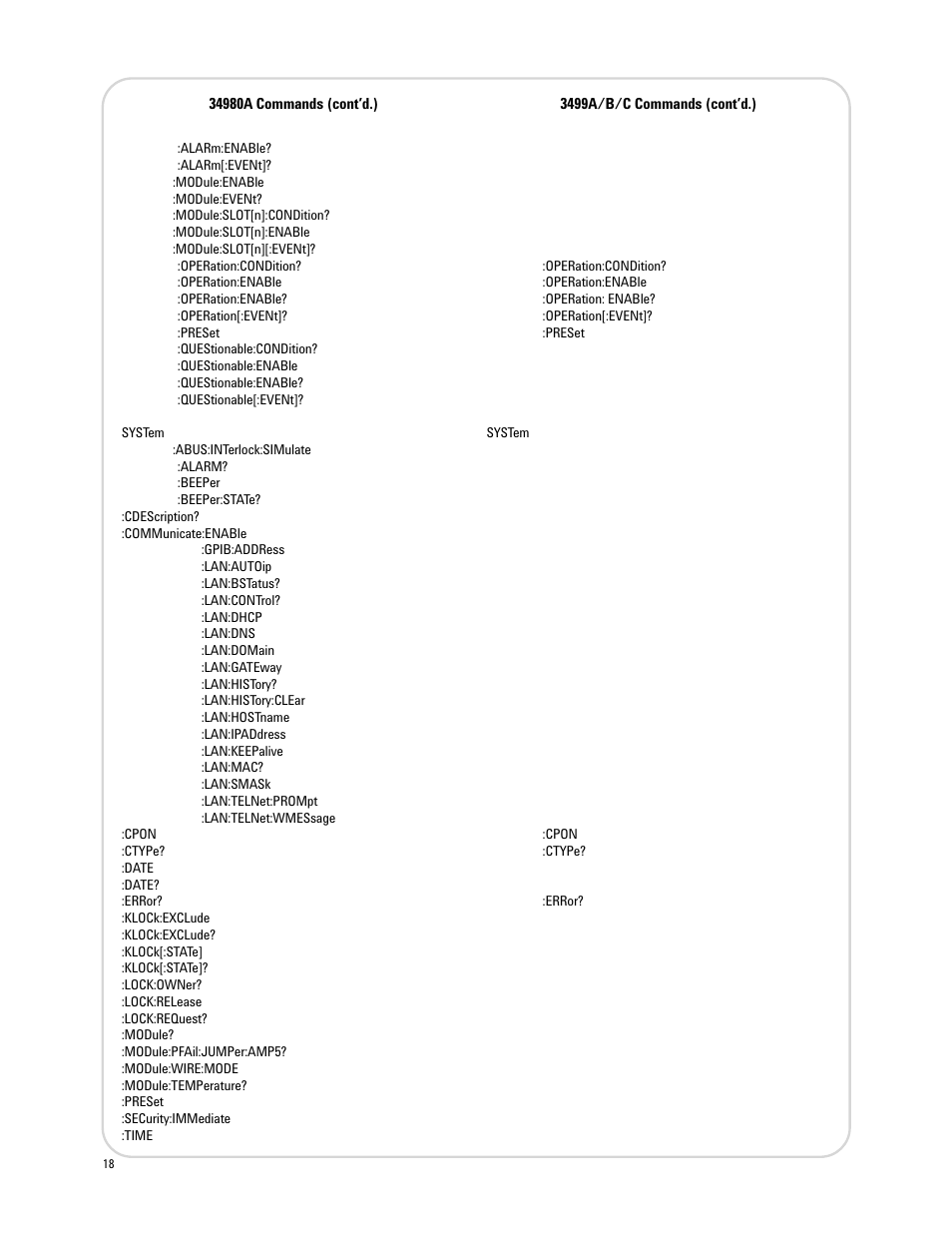 Agilent Technologies 3499A/B/C User Manual | Page 18 / 20