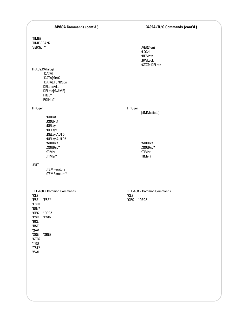 Agilent Technologies 3499A/B/C User Manual | Page 19 / 20