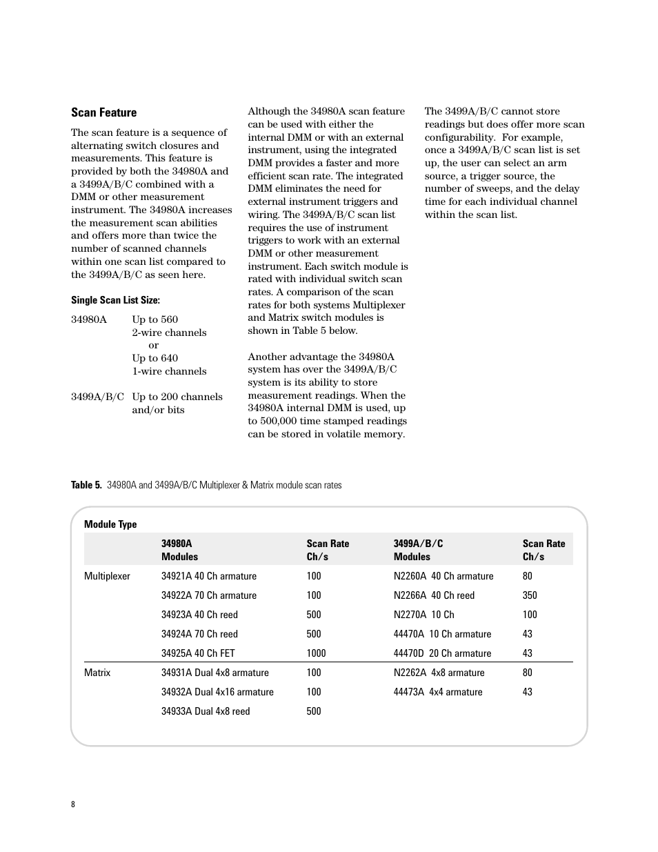 Agilent Technologies 3499A/B/C User Manual | Page 8 / 20