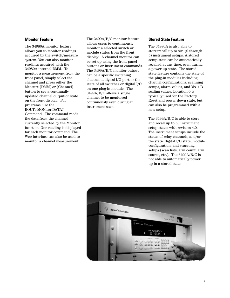 Agilent Technologies 3499A/B/C User Manual | Page 9 / 20