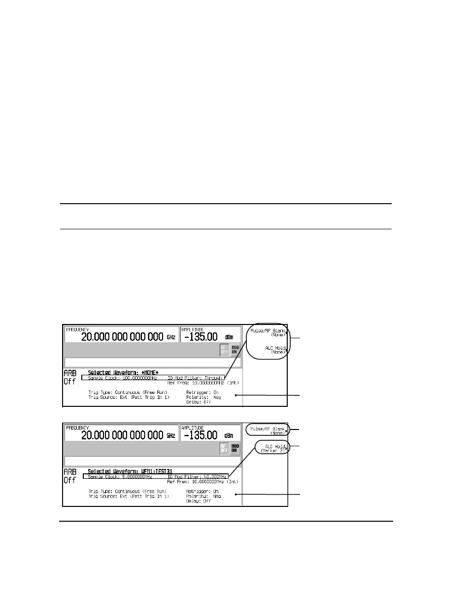 Playing a waveform file that contains a header | Agilent Technologies E8247C PSG CW User Manual | Page 108 / 220