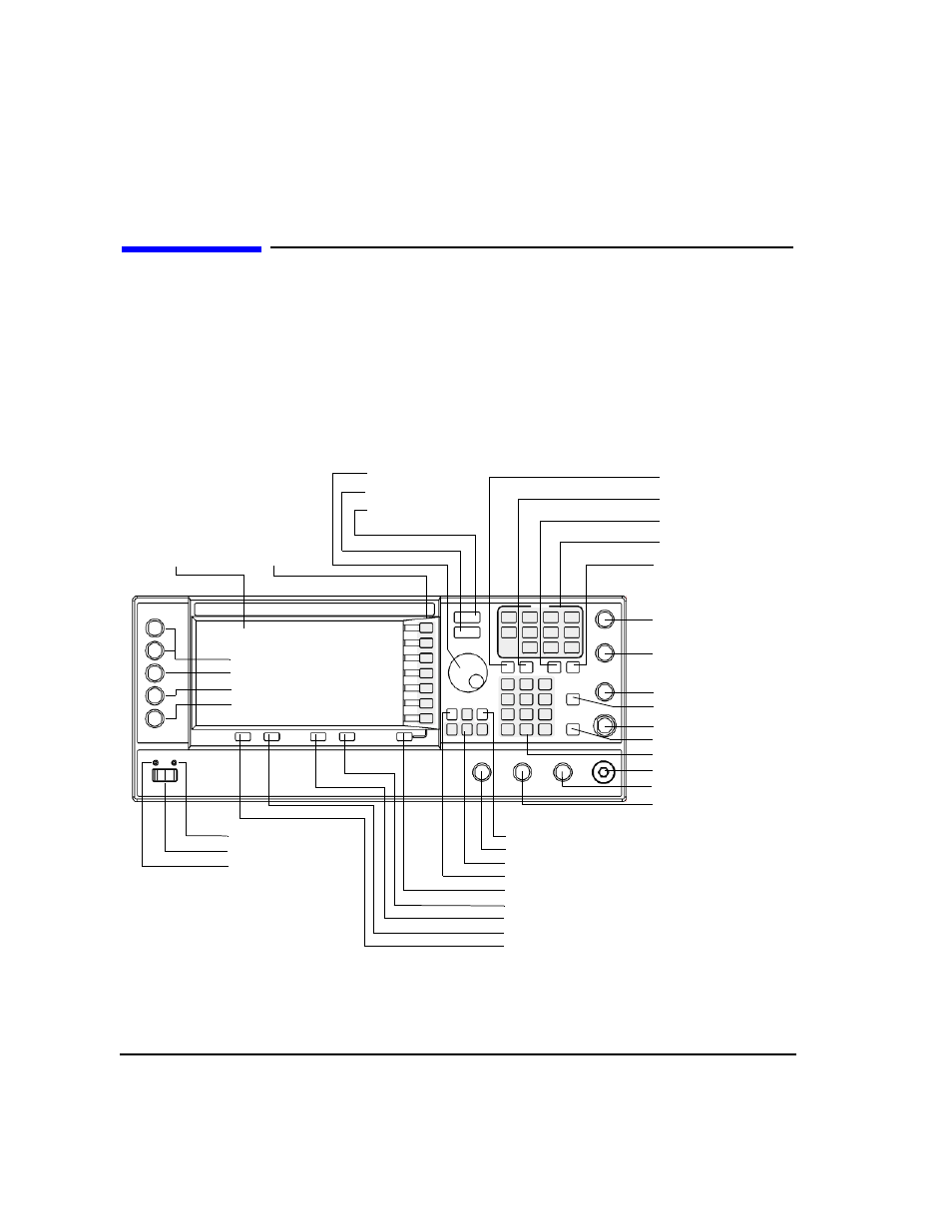 Front panel | Agilent Technologies E8247C PSG CW User Manual | Page 16 / 220