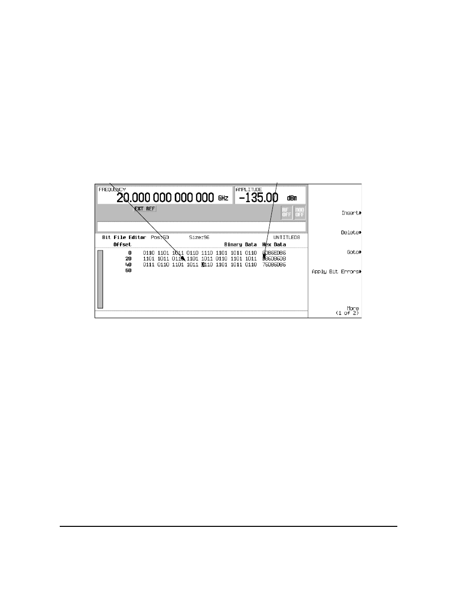 Using an externally supplied data pattern | Agilent Technologies E8247C PSG CW User Manual | Page 162 / 220