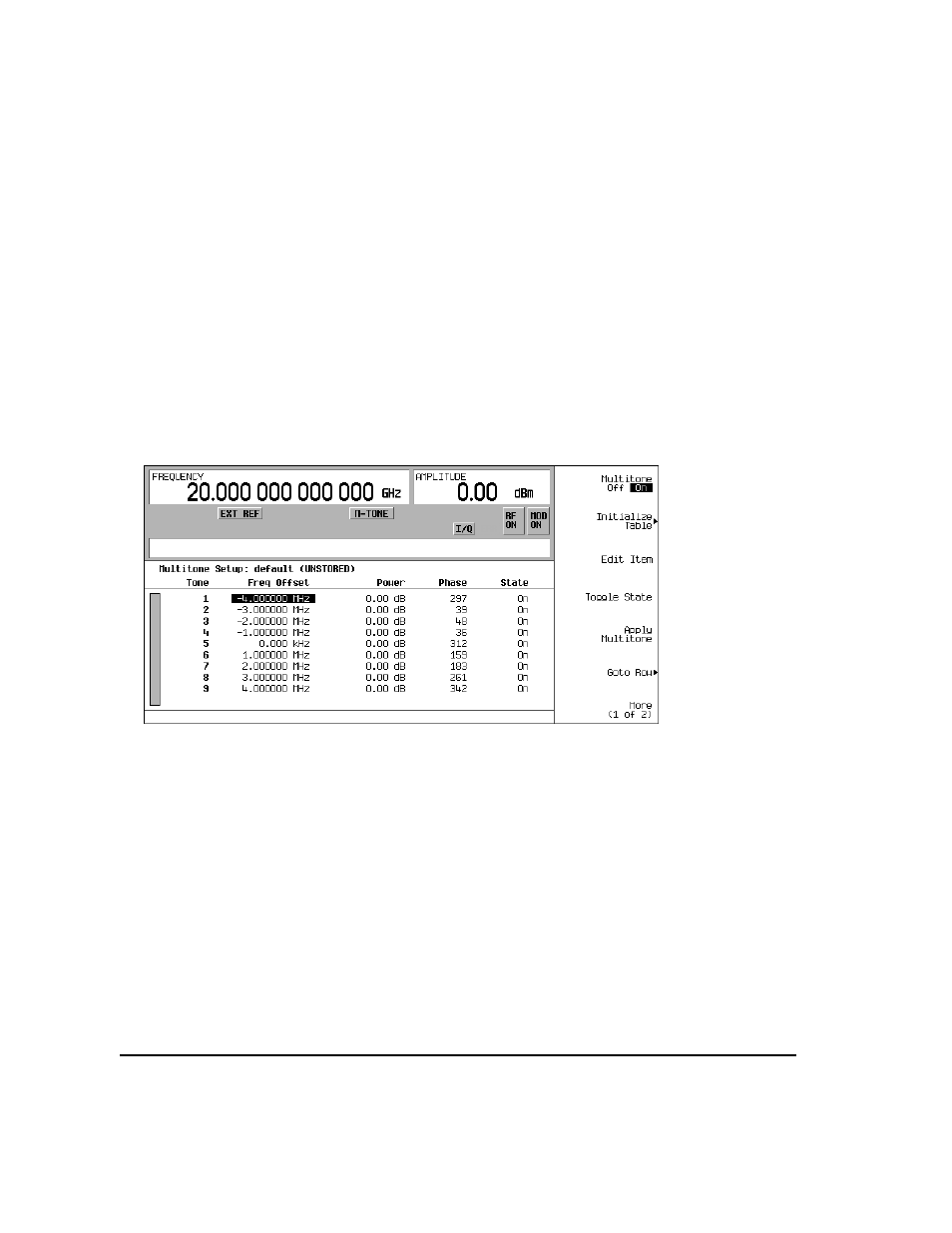 To view a multitone waveform | Agilent Technologies E8247C PSG CW User Manual | Page 182 / 220