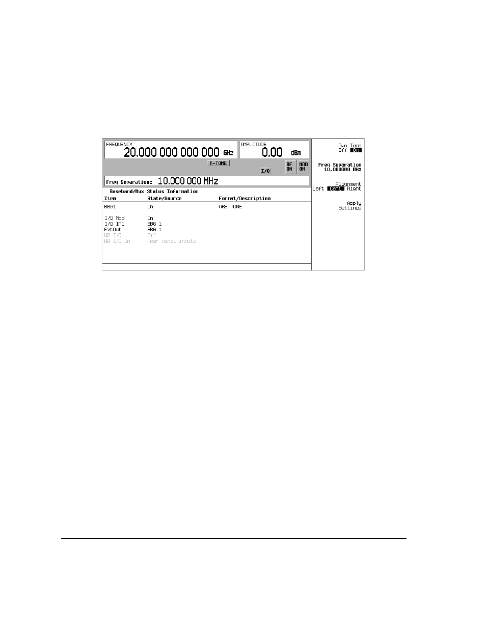 To view a two-tone waveform, Figure 9-2 | Agilent Technologies E8247C PSG CW User Manual | Page 192 / 220