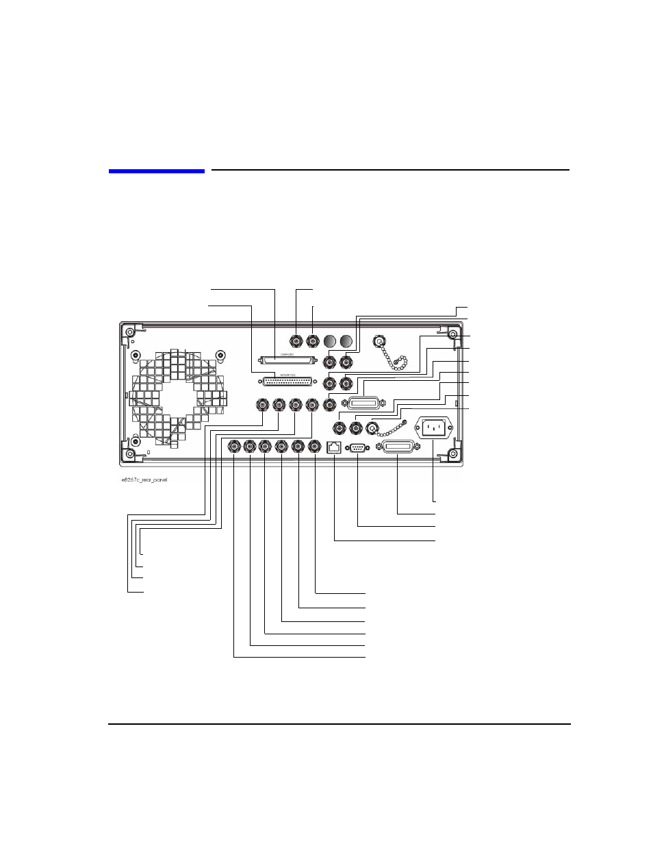 Rear panel | Agilent Technologies E8247C PSG CW User Manual | Page 27 / 220
