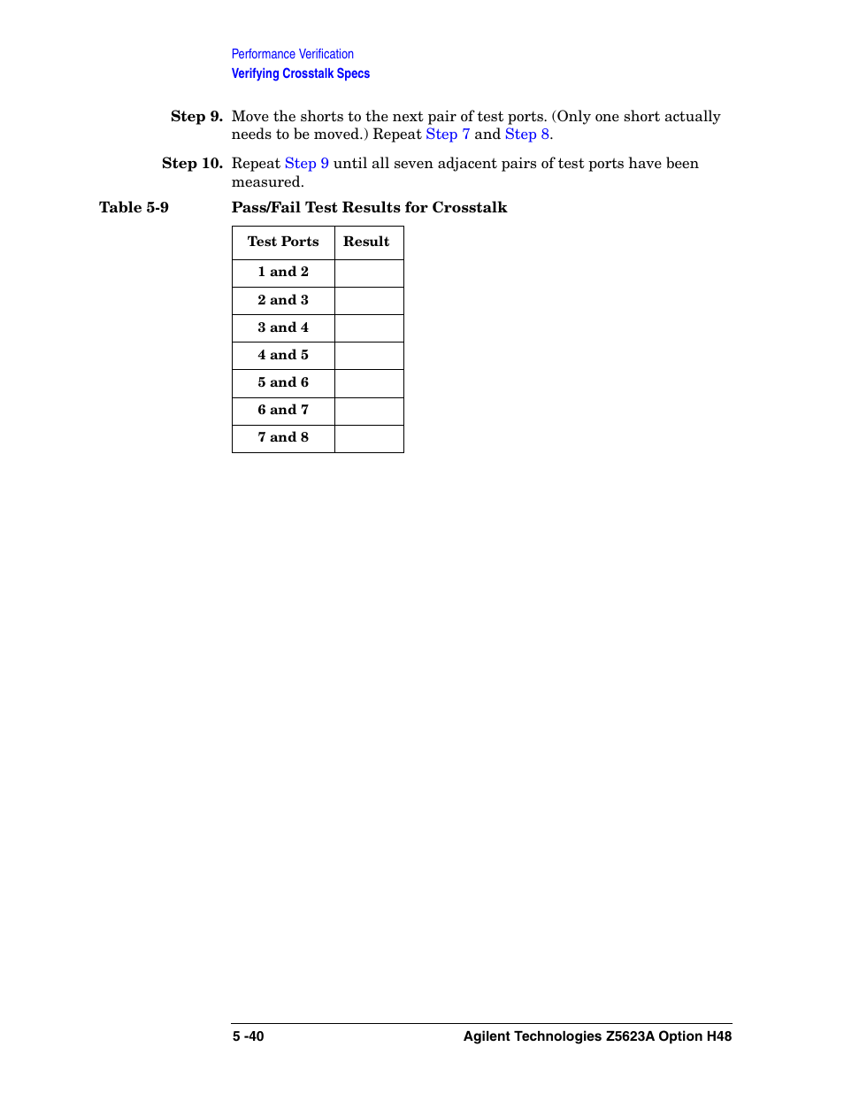 Agilent Technologies Option H48 Multiport Test Set Z5623A User Manual | Page 108 / 138