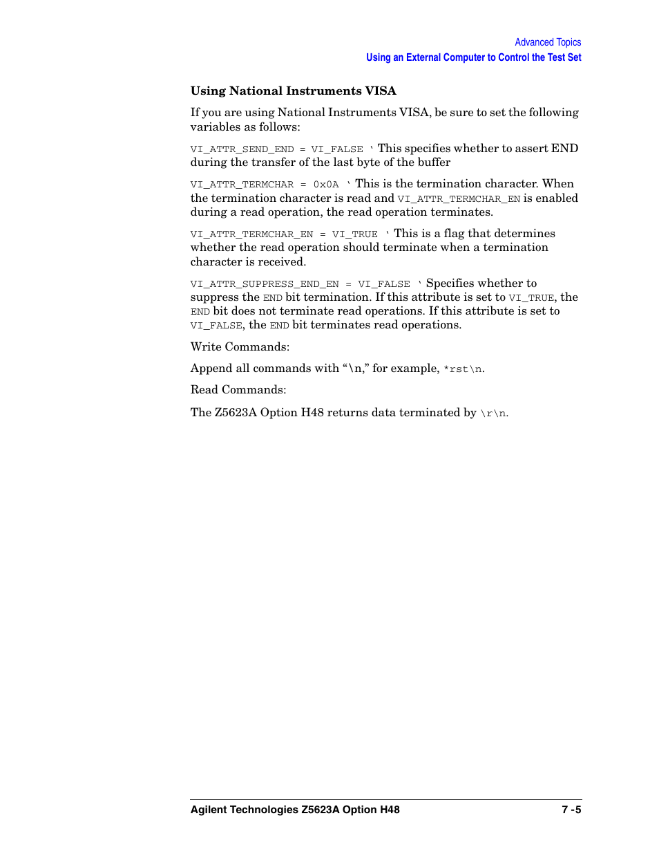 Agilent Technologies Option H48 Multiport Test Set Z5623A User Manual | Page 117 / 138