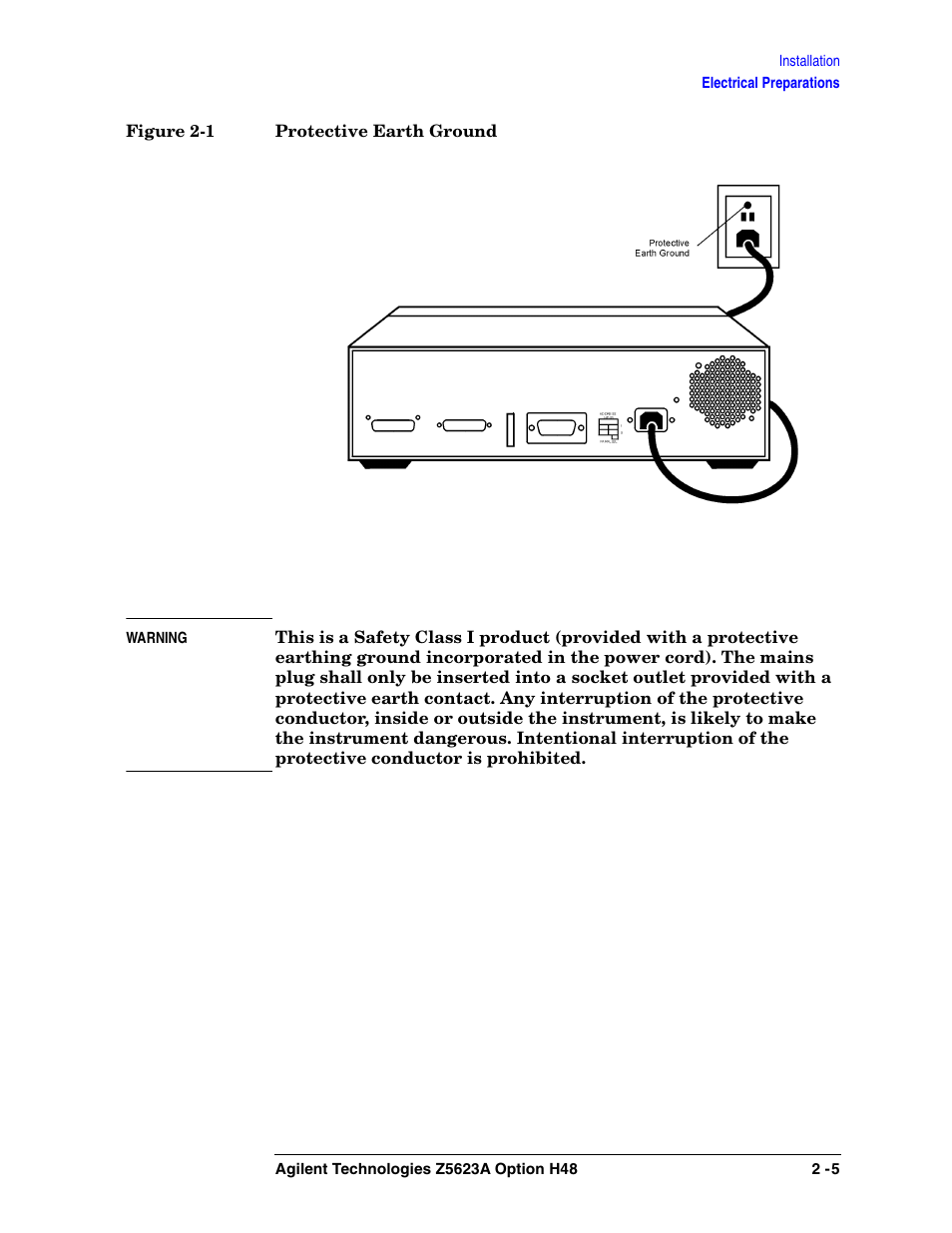 Agilent Technologies Option H48 Multiport Test Set Z5623A User Manual | Page 21 / 138