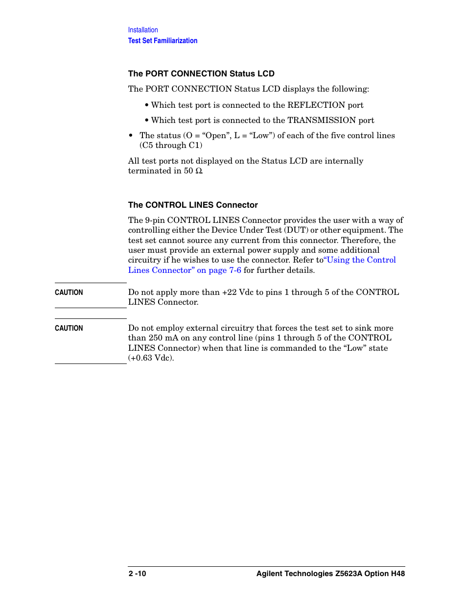 Agilent Technologies Option H48 Multiport Test Set Z5623A User Manual | Page 26 / 138