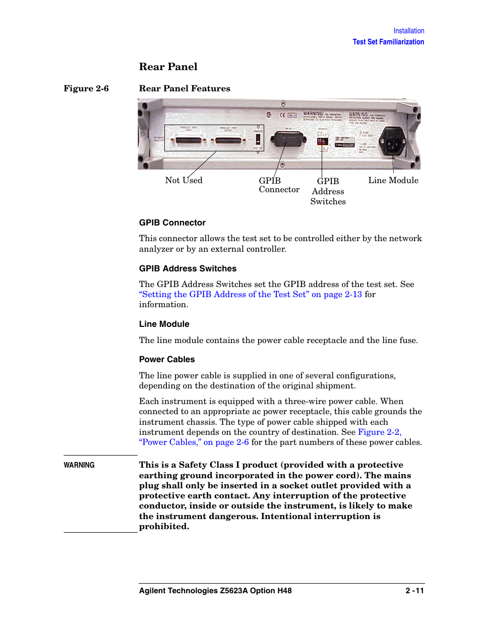 Agilent Technologies Option H48 Multiport Test Set Z5623A User Manual | Page 27 / 138