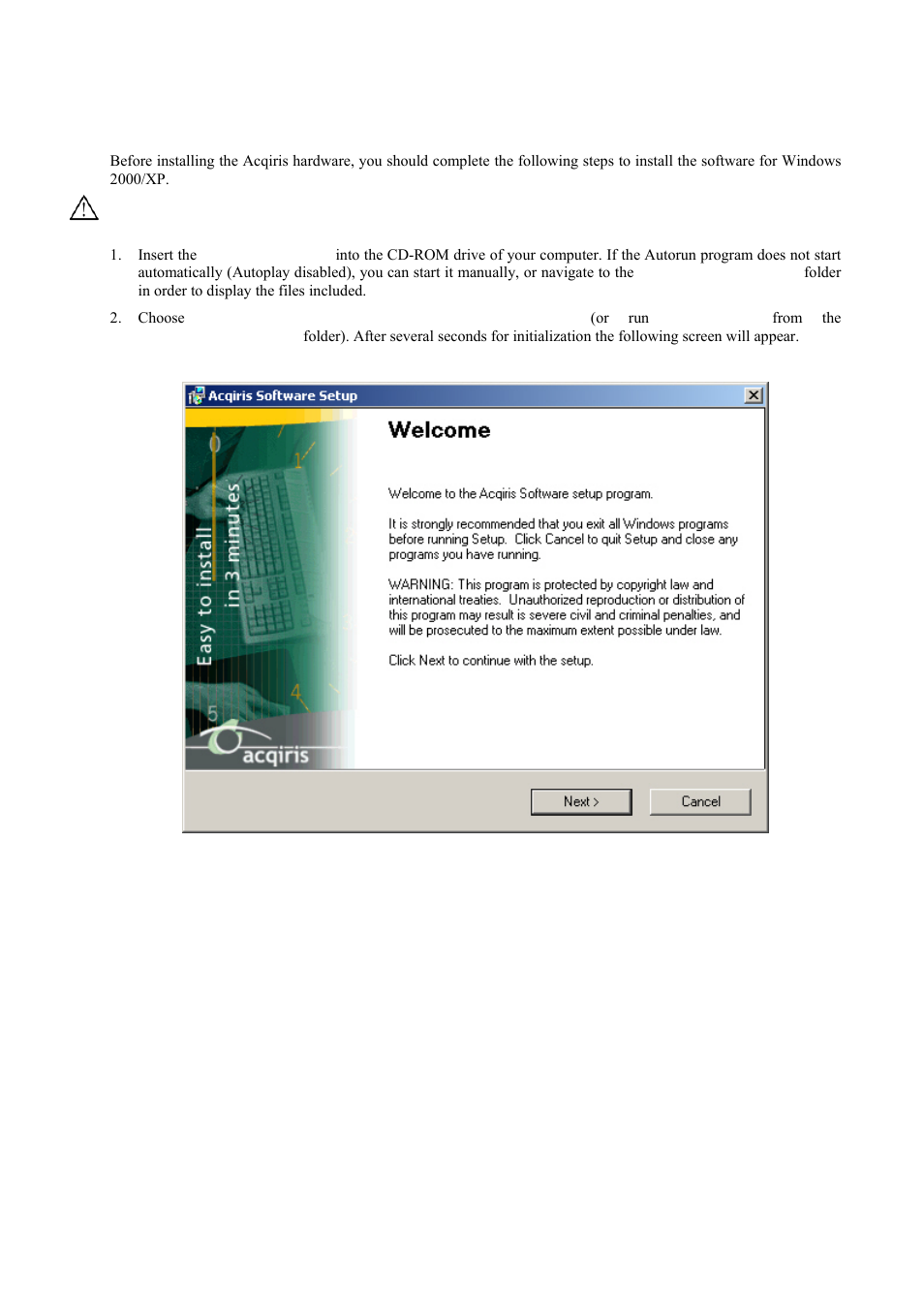 Installation | Agilent Technologies DC152 User Manual | Page 11 / 55