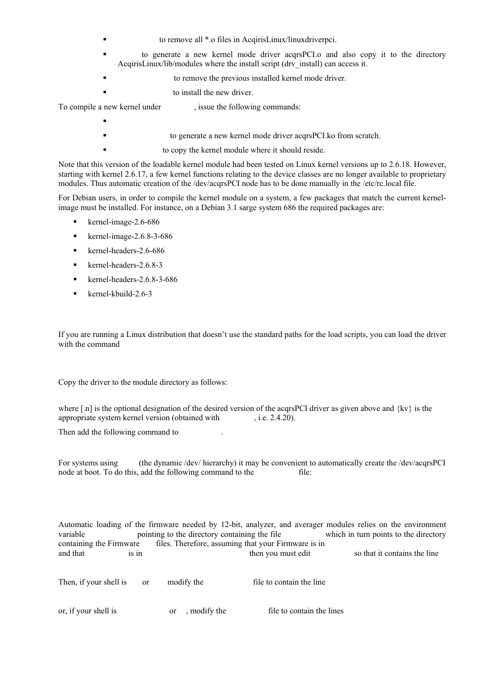 Special cases, Environment variables for the firmware | Agilent Technologies DC152 User Manual | Page 22 / 55